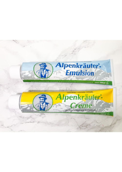Set 2 krem alpskih zelišč – konopljina krema + emulzija alpskih zelišč (2 × 200ml)