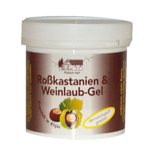 Gel divjega kostanja in vinske trte Pullach Hof 250ml – intenzivna nega za noge
